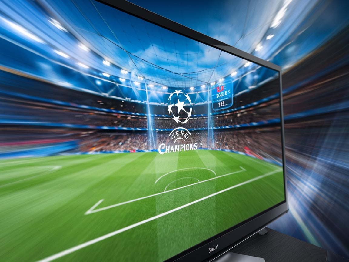 Smart TV configuré pour les compétitions sportives